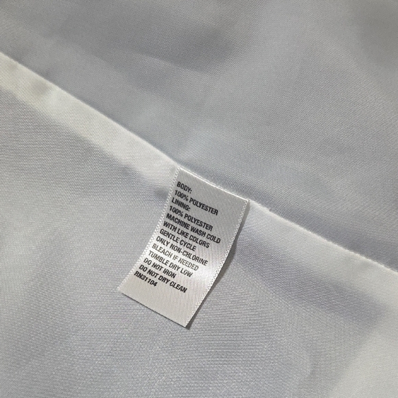 Crown & Ivy Medium Blue and White Hooded Rain Jacket - Picture 6 of 9